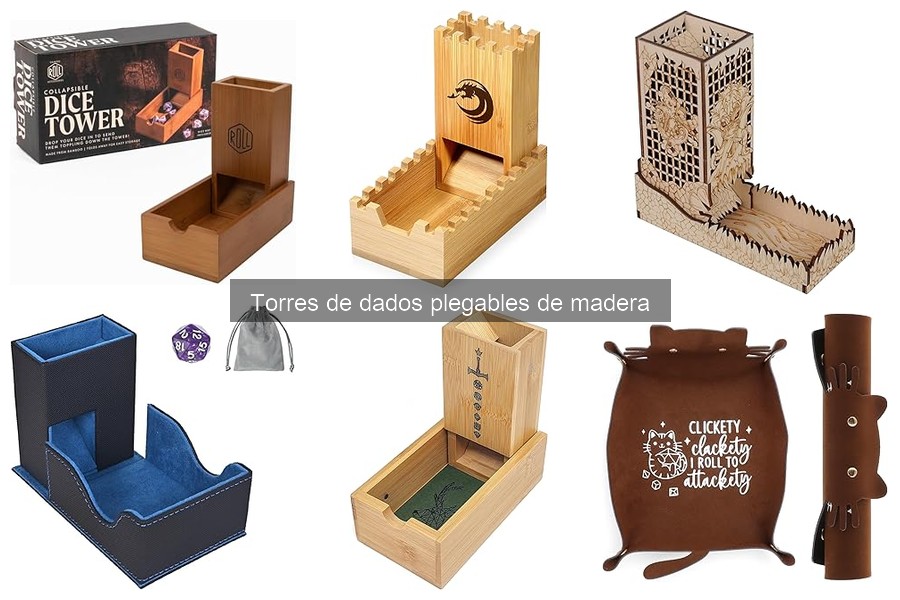 Cómo usar una torre de dados plegable de madera eficazmente