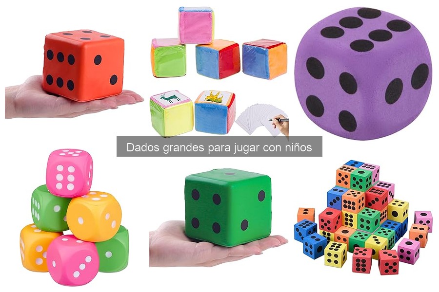 Comparativa: Dados Grandes de Plástico vs. Espuma para Niños