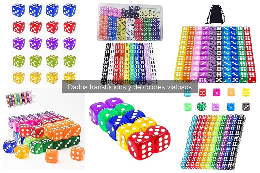 Comparativa: Dados Translúcidos vs Dados Opacos