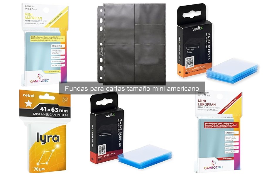 Comparativa de Fundas para Cartas Tamaño Mini Americano