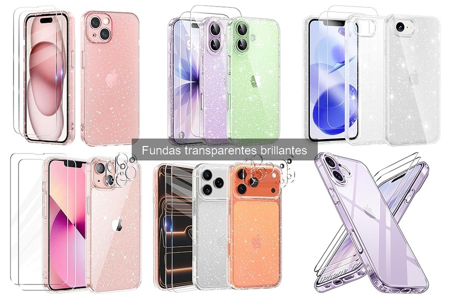 Comparativa de Fundas Transparentes Brillantes para iPhone
