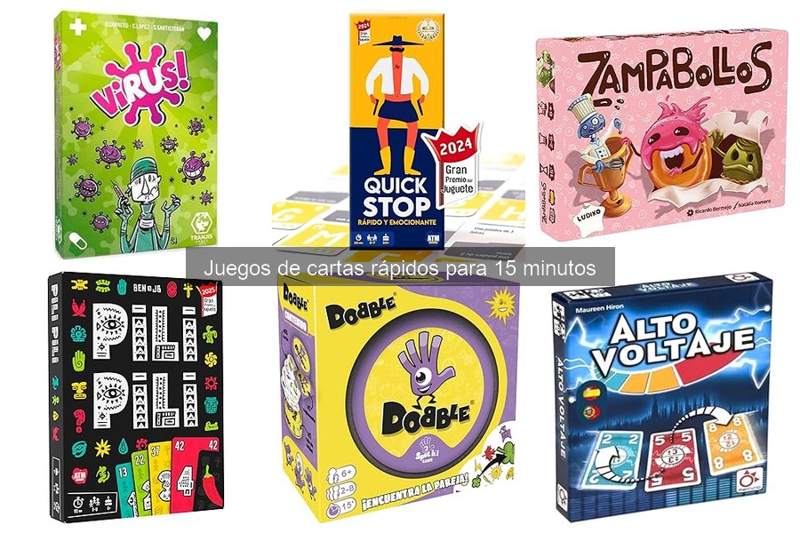 Comparativa de Juegos de Cartas Rápidos y Divertidos