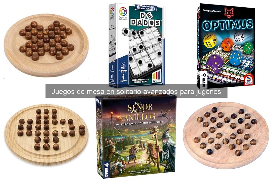 Comparativa de Juegos de Mesa en Solitario por Dificultad