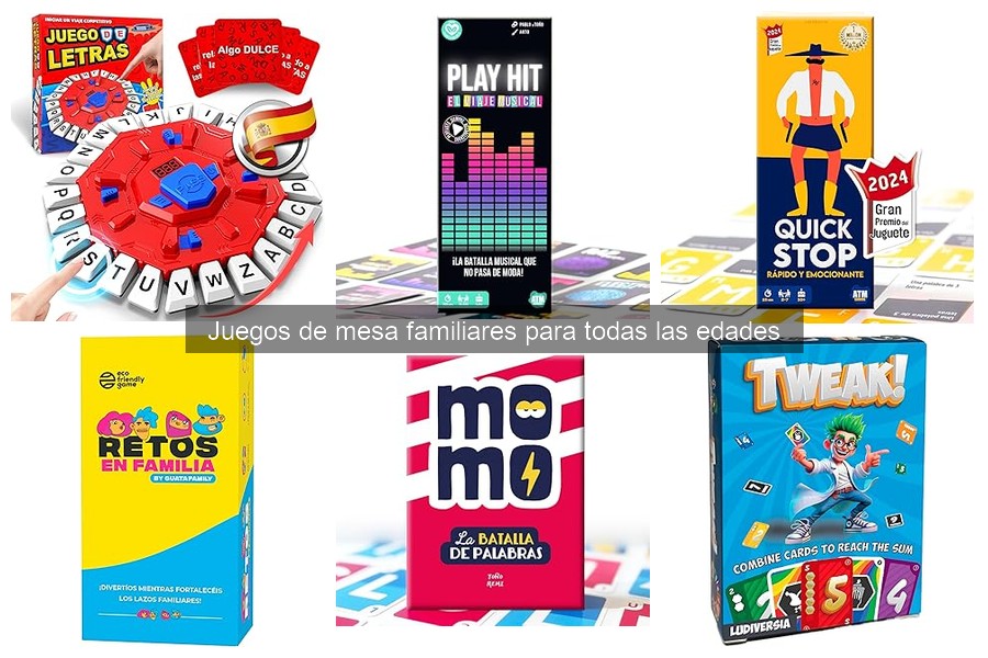 Comparativa de Juegos de Mesa Familiares Populares 2023