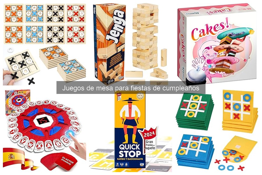 Comparativa de Juegos de Mesa para Cumpleaños Divertidos