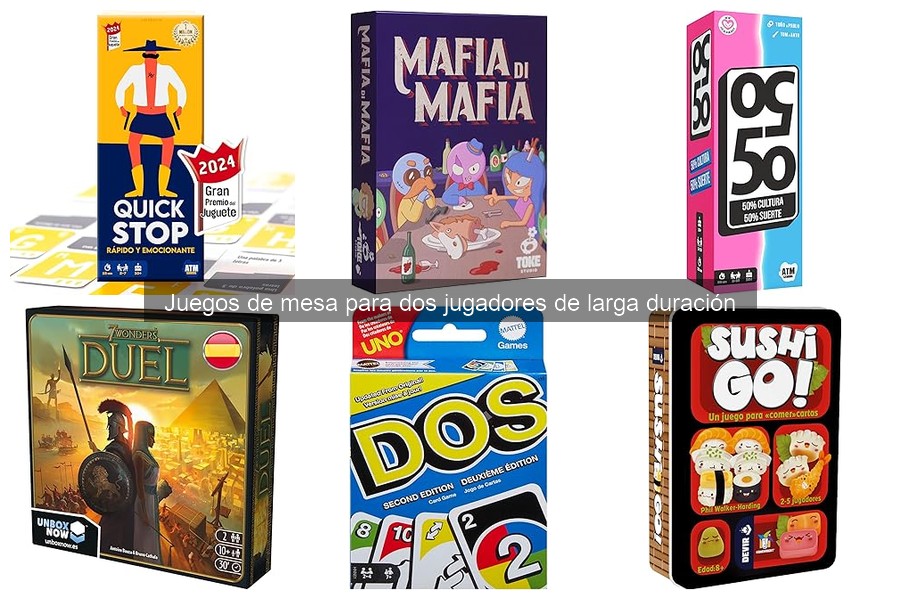 Comparativa de Juegos de Mesa para Dos Jugadores Populares