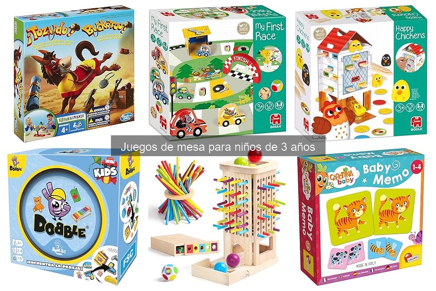 Comparativa de Juegos de Mesa para Niños de 3 Años