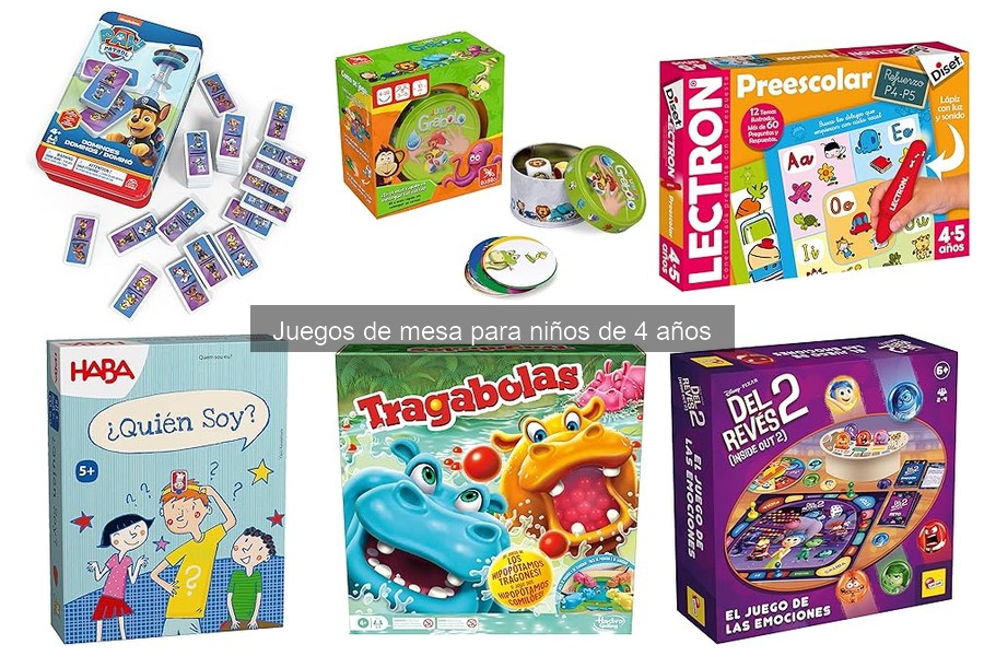 Mejores Juegos de Mesa para Niños de 4 Años: Comparativa 2023 - Sushimi