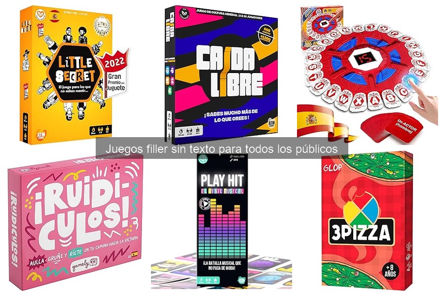 Comparativa de Juegos Filler Sin Texto Populares