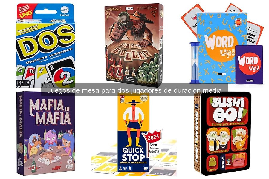 Comparativa de los Mejores Juegos de Mesa para Dos Jugadores