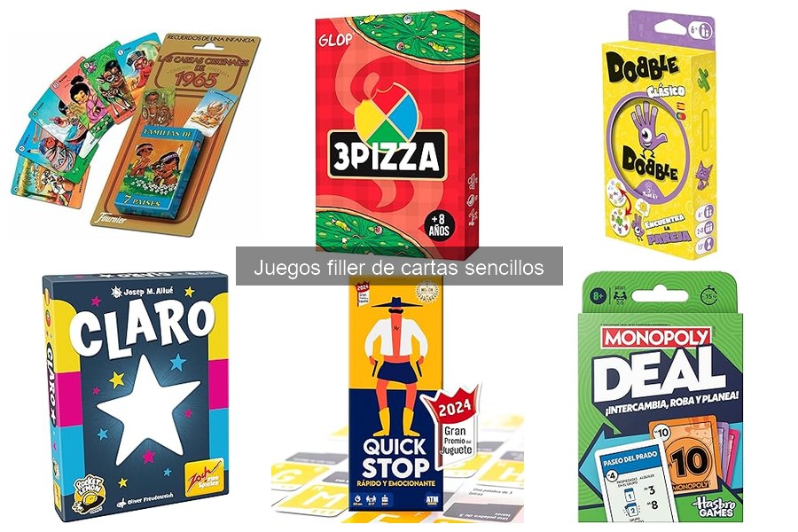 Comparativa de los Mejores Juegos Filler de Cartas Sencillos