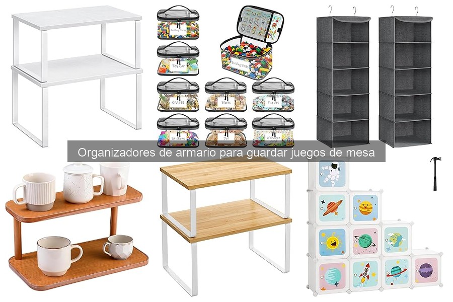 Comparativa de organizadores de armario para juegos de mesa