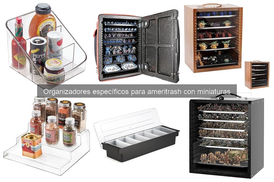 Comparativa de precios de organizadores para miniaturas en Amazon