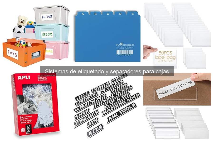 Comparativa de separadores para cajas: Durable, APLI y más