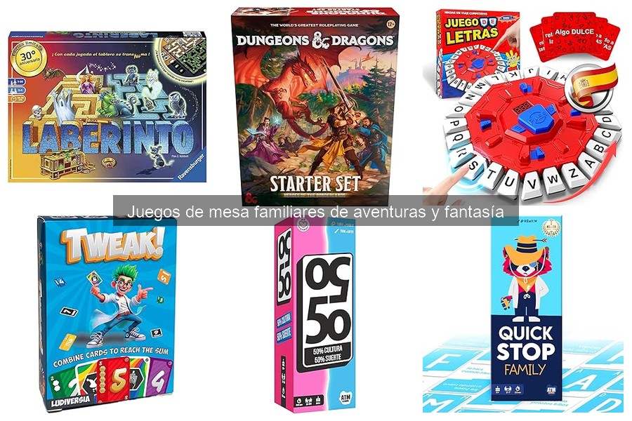 Comparativa Juegos de Mesa de Aventuras y Fantasía 2024