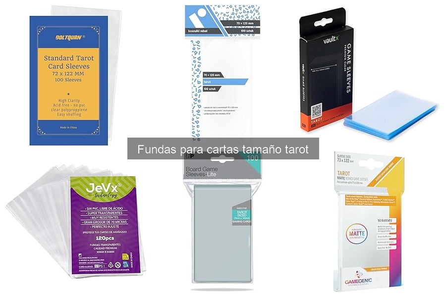 Conoce los Tipos de Fundas para Cartas Tamaño Tarot