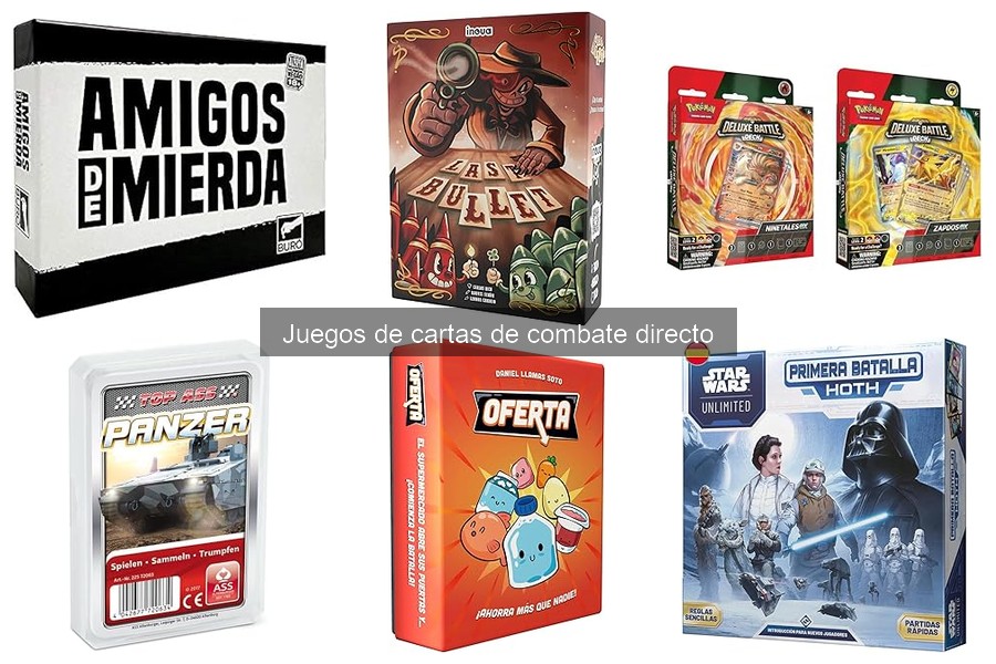 ¿Cuánto cuestan los juegos de cartas de combate directo?