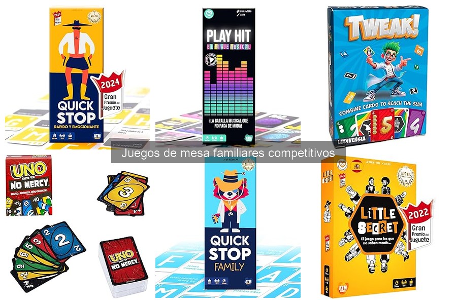 Desafíos al jugar juegos de mesa familiares competitivos