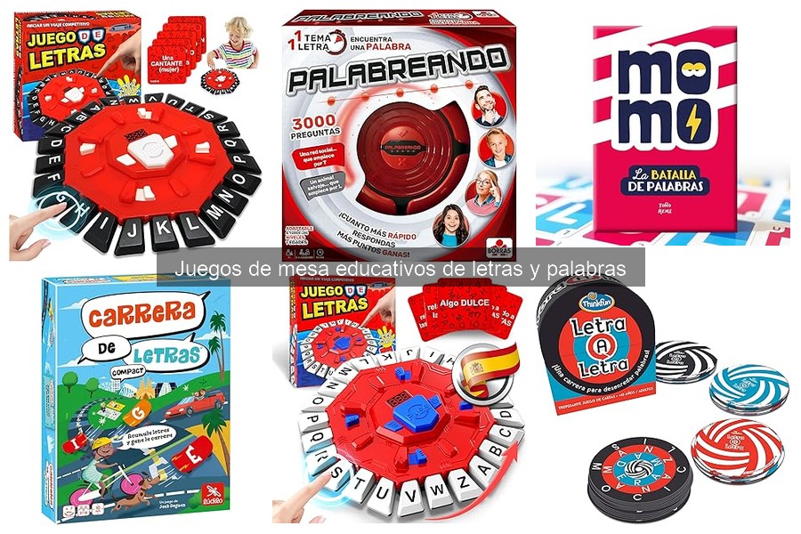 Descubre los juegos de mesa educativos de letras y palabras