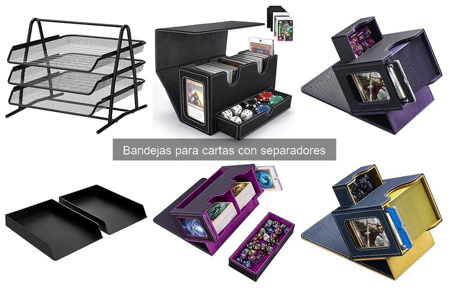 Dónde comprar bandejas para cartas con separadores