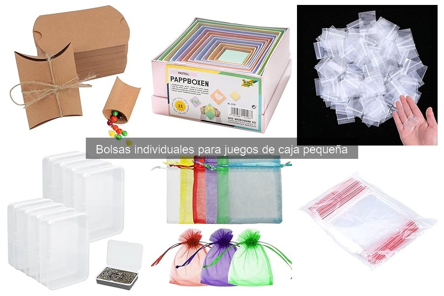 Dónde comprar bolsas individuales para juegos de mesa