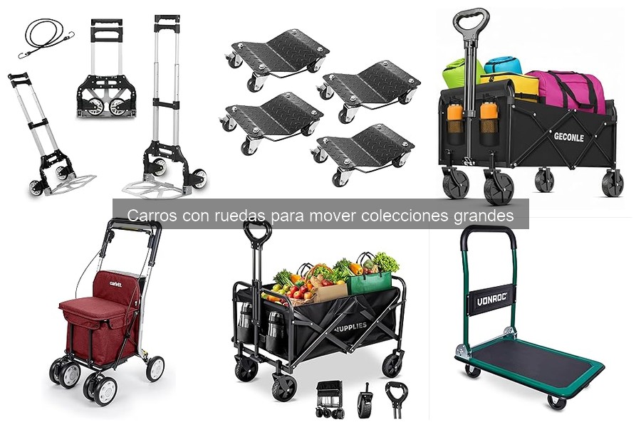 Dónde comprar carros con ruedas para colecciones grandes