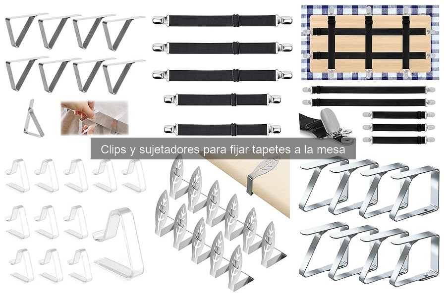 Dónde comprar clips y sujetadores para tapetes de mesa