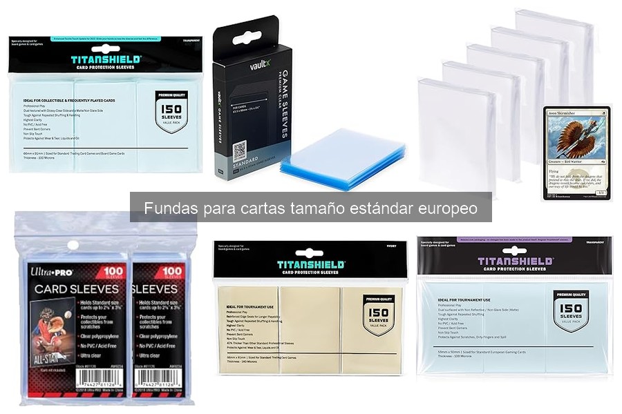 Dónde comprar fundas para cartas tamaño estándar europeo