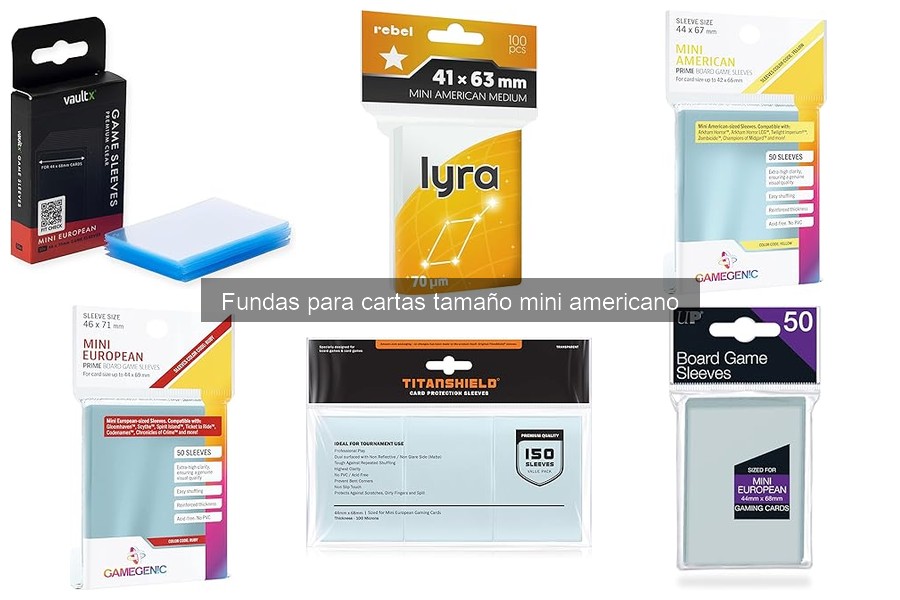 Dónde comprar fundas para cartas tamaño mini americano