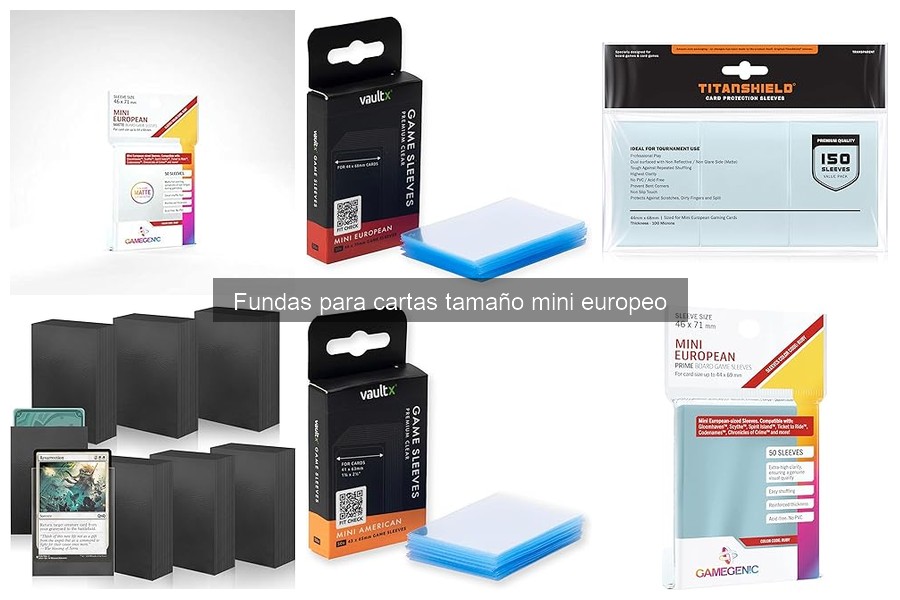 Dónde comprar fundas para cartas tamaño mini europeo