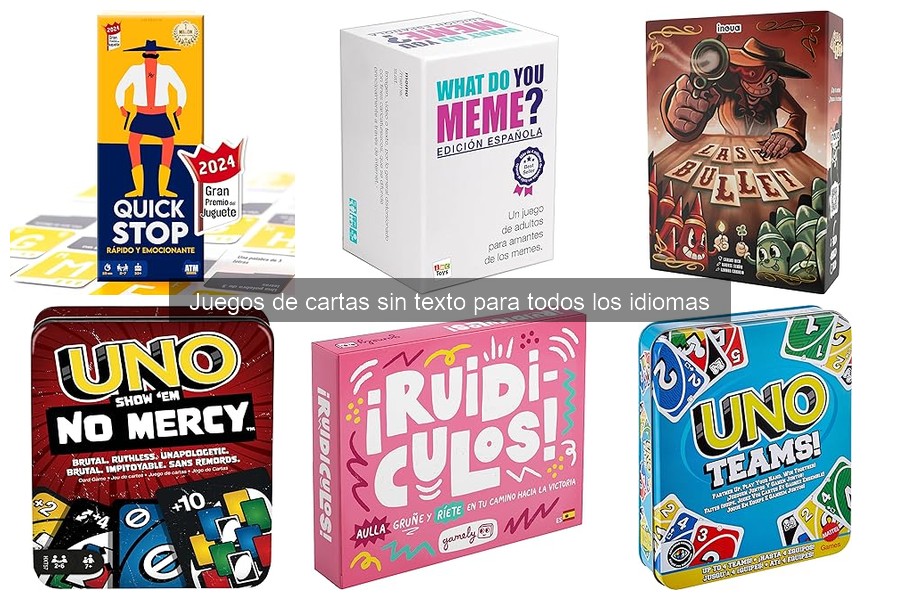 Dónde comprar juegos de cartas sin texto: opciones online y más