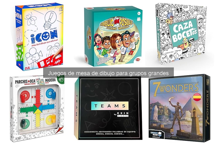 Dónde comprar juegos de mesa de dibujo para grupos grandes