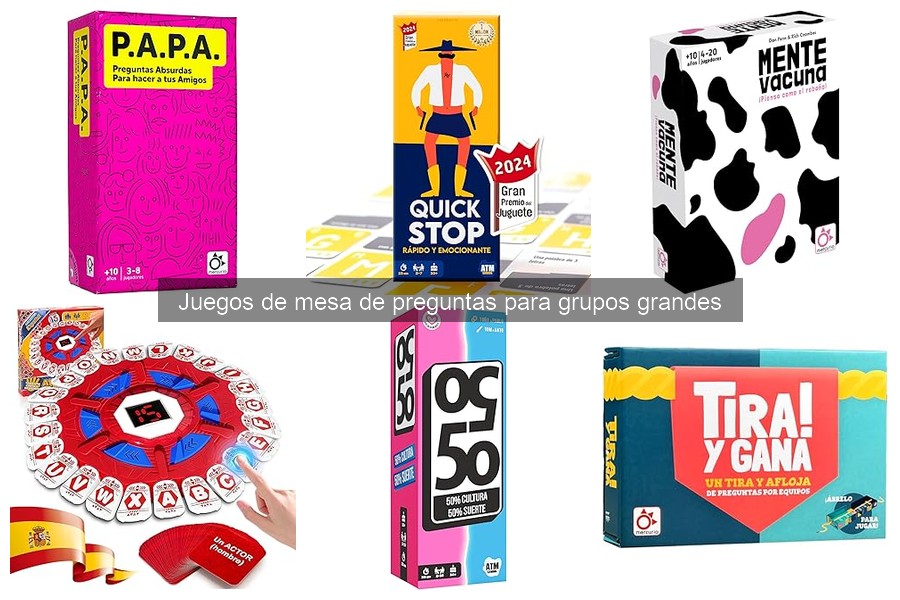 Dónde comprar juegos de mesa de preguntas para grupos grandes