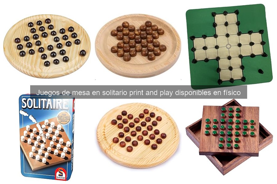 Dónde comprar juegos de mesa en solitario Print and Play