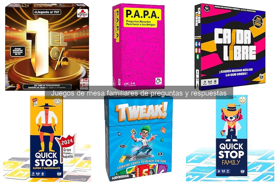Dónde comprar juegos de mesa familiares de preguntas y respuestas