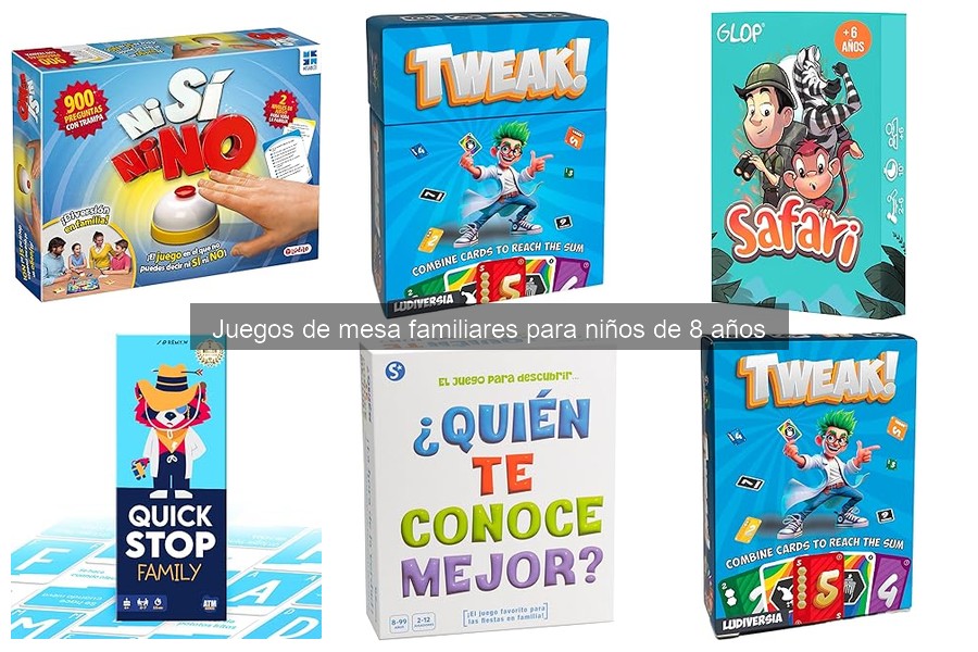 Dónde comprar juegos de mesa familiares para niños de 8 años