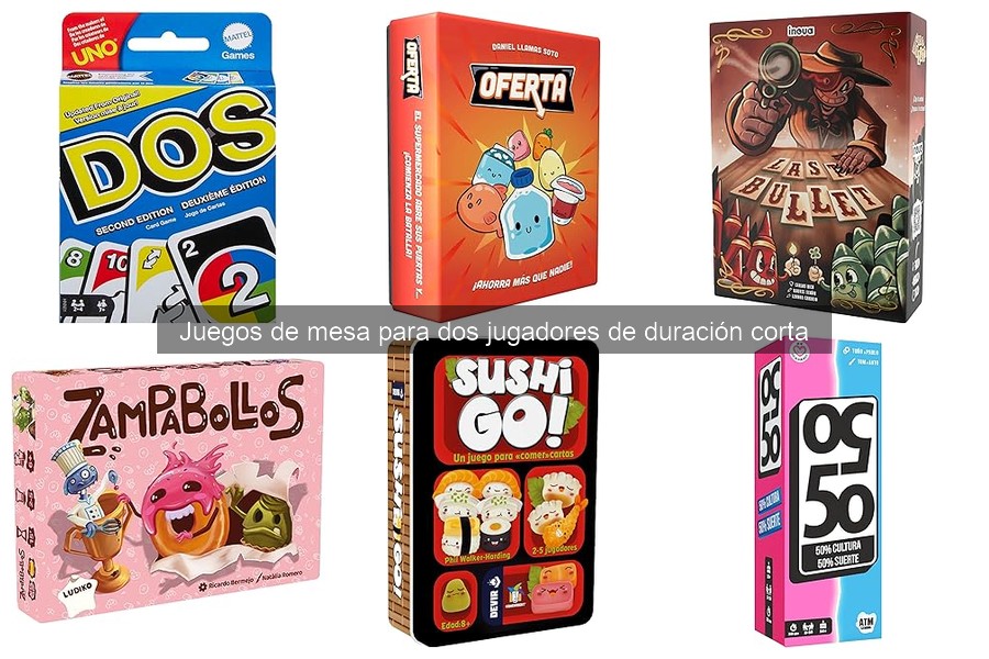 Dónde comprar juegos de mesa para dos jugadores de duración corta