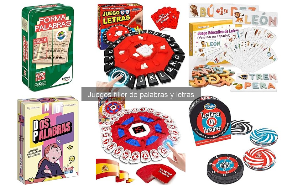 Dónde comprar juegos filler de palabras y letras a buen precio