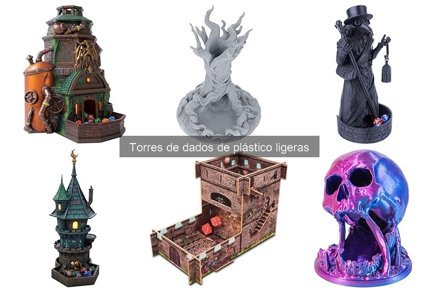 Elige la mejor torre de dados de plástico ligera