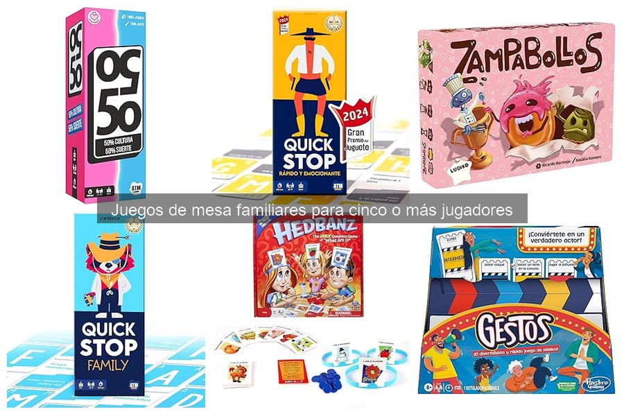 Errores al elegir juegos de mesa familiares para 5 o más