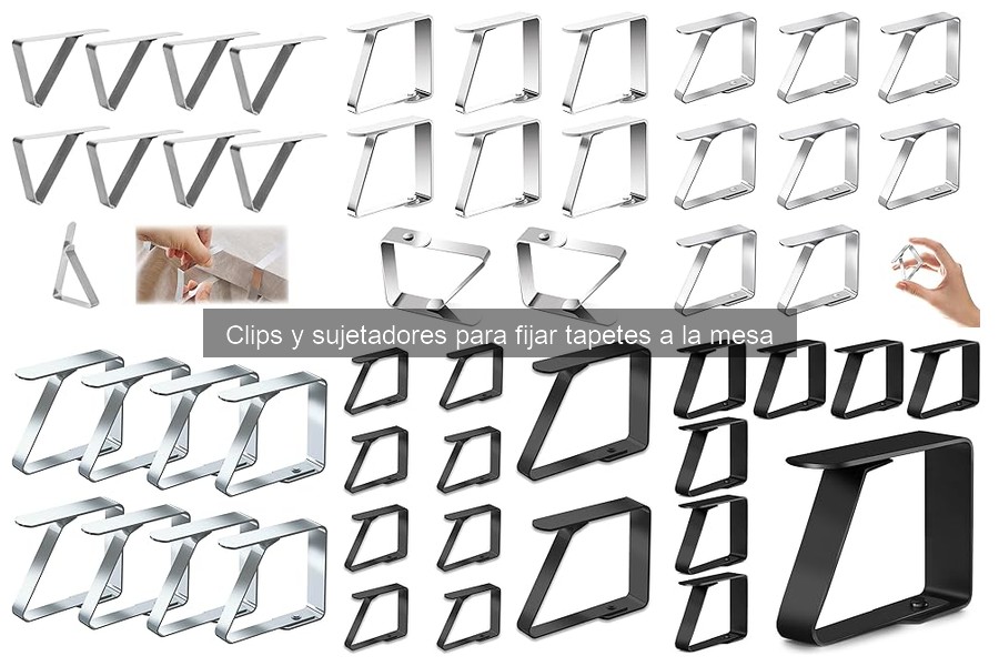 Errores comunes al usar clips y sujetadores para tapetes
