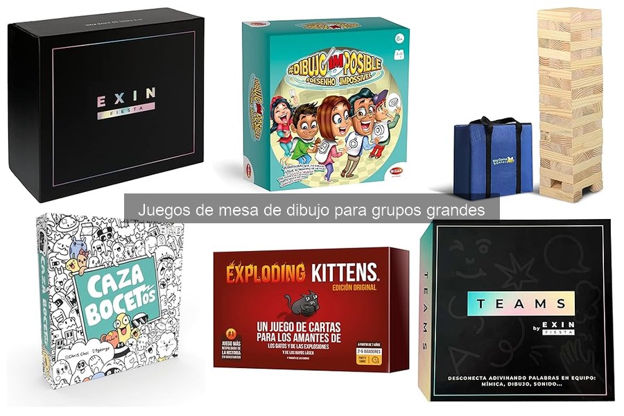 Errores comunes en juegos de mesa de dibujo para grupos grandes