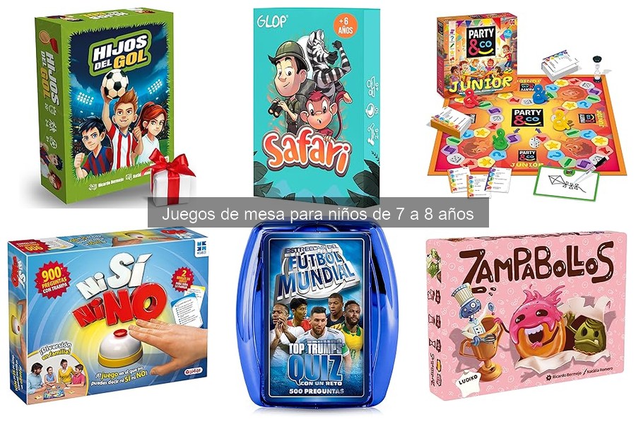 Estilos de juego en juegos de mesa para niños de 7 a 8 años
