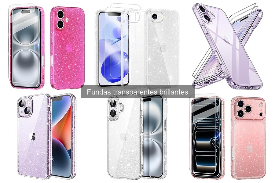 Fundas transparentes brillantes recomendadas para familias
