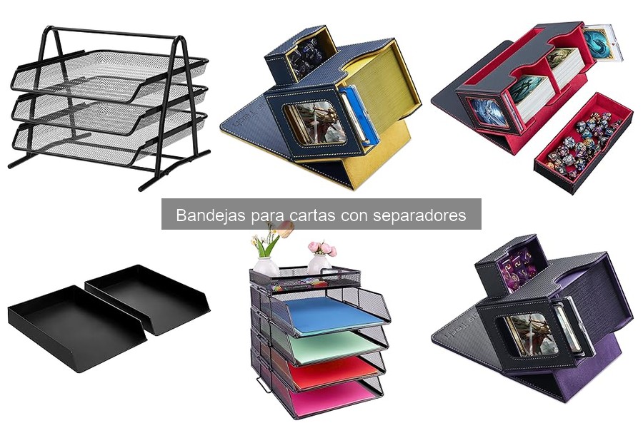 Guía de compra de bandejas para cartas con separadores