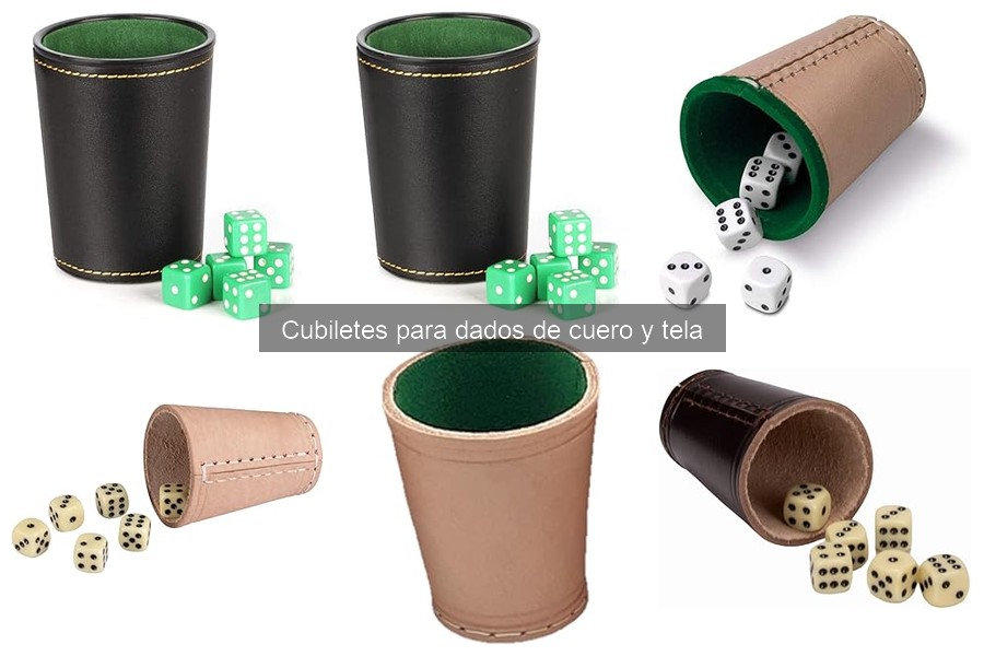 Guía de compra de cubiletes para dados de cuero y tela