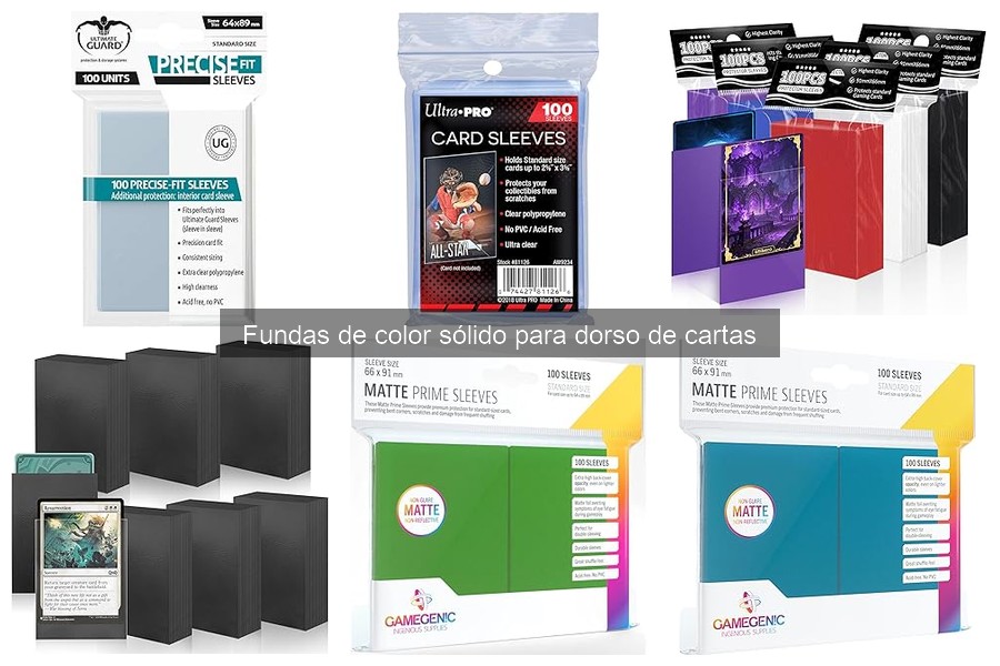 Guía de compra de fundas de color sólido para cartas
