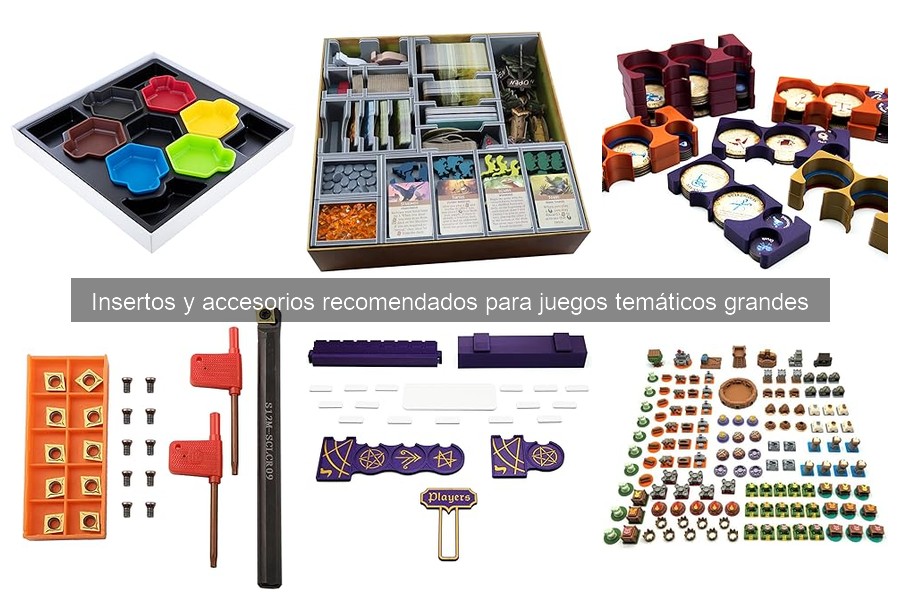 Guía de compra de insertos y accesorios para juegos grandes