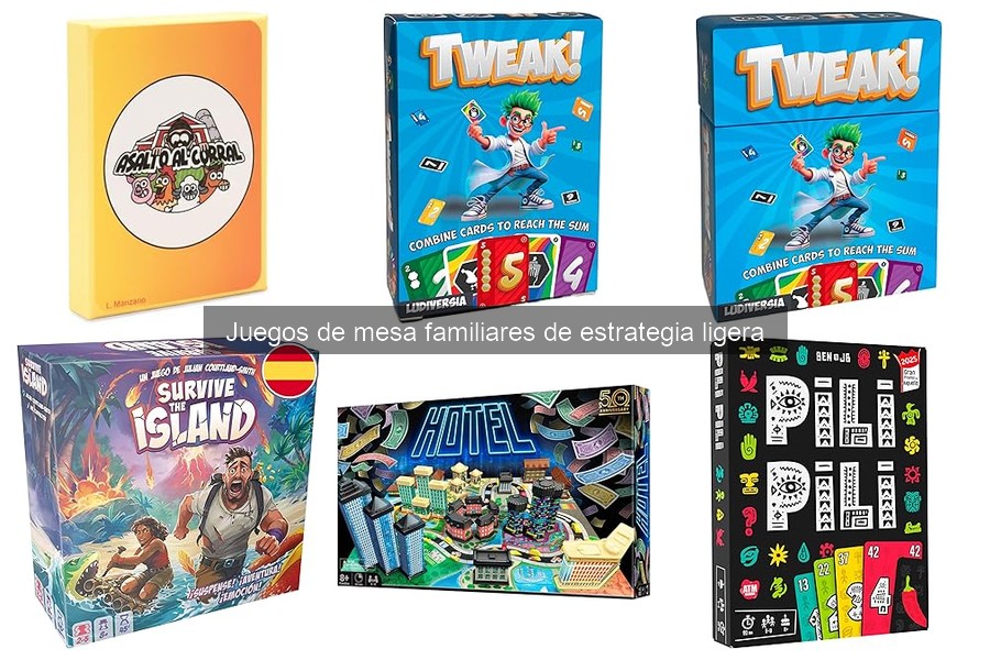 Guía de compra de juegos de mesa familiares de estrategia ligera
