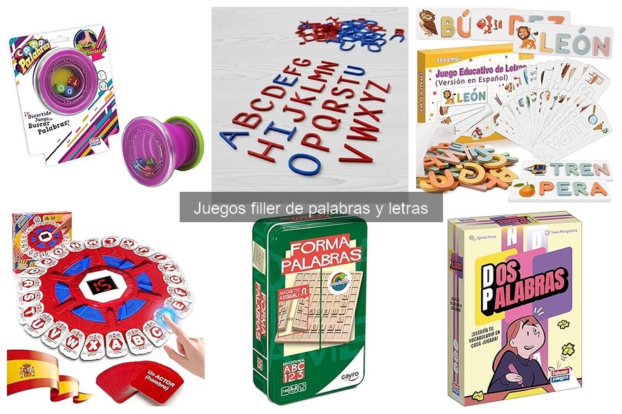Guía para elegir el mejor juego filler de palabras y letras